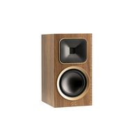MartinLogan - Motion Foundation B1 2-Way Bookshelf Speaker with 5.5” Midbass Driver (Each) - Walnut - Angle