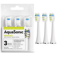 AquaSonic - ProFlex Brush Heads - 3 Pack - white - Angle