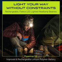 Panther Vision - POWERCAP 3.0 70 Lumen Rechargeable LED Beanie Headlamp - Mossy Oak - Angle
