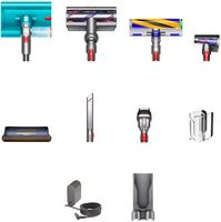 Dyson - V15s Detect Submarine Cordless Vacuum with 10 accessories - Yellow/Nickel - Angle