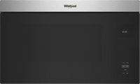 Whirlpool - 1.1 Cu. Ft. Over-the-Range Microwave with Flush Built-in Design - Stainless Steel - Angle