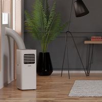 Aeric - 400 Sq. Ft Portable Air Conditioner - White - Angle