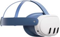 Meta - Quest 3 Facial Interface & Head Strap - Elemental Blue - Angle