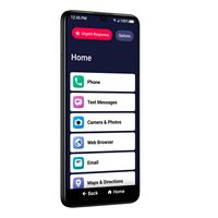 Lively® - Jitterbug Smart4 Smartphone for Seniors - Black - Angle