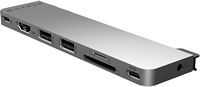 Hyper - HyperDrive Next​ 8 Port USB-C Hub, 4K HDMI, USB4/Thunderbolt 4, 1 USB-C, 2 USB-A, microSD... - Angle