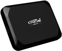 Crucial - X9 2TB External USB-C SSD - Black - Angle