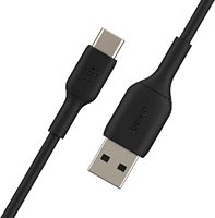 Belkin - BoostCharge USB-C to USB-A Cable 6.6ft - Black - Angle