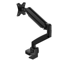j5create - Ergonomic Monitor Mount with Dock for Most 17” -32”  Monitors - Black - Angle