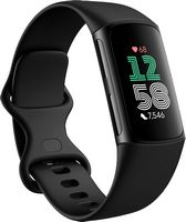 Fitbit - Charge 6 Advanced Fitness & Health Tracker - Obsidian - (2023) - Angle
