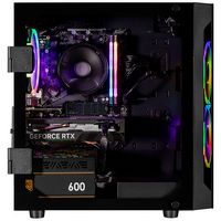 CLX - SET Gaming Desktop - AMD Ryzen 5 5500 - 16GB DDR4 3600 Memory - GeForce RTX 4060 - 1TB NVMe... - Angle