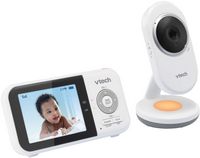 VTech - 2.8” Digital Video Baby Monitor with Night Light - White - Angle