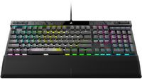 CORSAIR - K70 MAX RGB Magnetic-Mechanical Gaming Keyboard with PBT Double-Shot Keycaps - Steel Gray - Angle