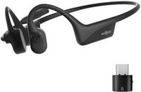 Shokz - OpenComm 2 UC USB-C Bluetooth Bone Conduction Headset - Black - Angle