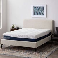 Lucid Comfort Collection - 10-inch Memory Foam Hybrid Mattress - King - White - Angle