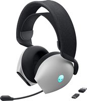 Alienware - Dual Mode Wireless Gaming Headset - AW720H - Lunar Light - Angle