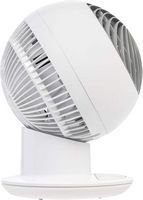 WOOZOO - Compact Globe Oscillating Fan w/ Remote - 5 Speed - White - Angle