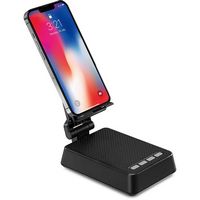 iLive - Wireless Speaker and Phone Holder - Black - Angle