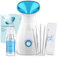 Pure Daily Care - Nano Ionic Facial Steamer with 5 Piece Skin Kit and Hyaluronic Serum - Teal - Angle