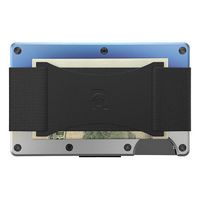 The Ridge Wallet - Titanium Cash Strap - Burnt - Angle