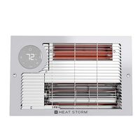 Heat Storm - In-Wall 1500-Watt Smart Electric Heater - Silver - Angle