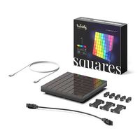 Twinkly - Smart Light 1 Square Expansion Kit 64 RGB LED - Black - Angle
