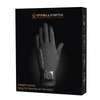 Brownmed Vibration Therapy Glove Intellinetix® Left and Right Hand Medium - Black - Angle