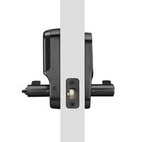 Yale - Assure Lock - Smart Lock Wi-Fi Lever with Touchscreen Keypad | Key Access - Black Suede - Angle