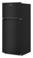 Whirlpool - 16.3 Cu. Ft. Top-Freezer Refrigerator with Flexi-Slide Bin - Black - Angle
