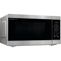 Sharp - 2.2 Cu.ft  Countertop Microwave - Stainless Steel - Angle