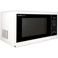 Sharp - 1.4 Cu.ft  Countertop Microwave - White - Angle