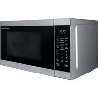 Sharp - 1.1 Cu.ft  Countertop Microwave in SS - Stainless Steel - Angle