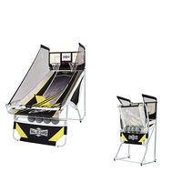 Hall of Games - Xtra Long Shot Premium Arcade Basketball - Black, Yellow, White - Angle