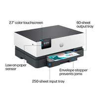 HP - OfficeJet Pro 9110b Wireless  Inkjet Printer - White - Angle