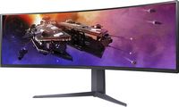 LG - UltraGear 45” Curved QHD 200Hz 1-ms FreeSync Premium Gaming Monitor with HDR (Display Port, ... - Angle