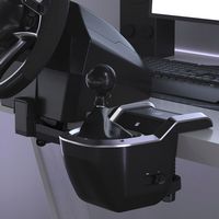 Hori - 7-Speed Racing Shifter for PC (Windows 11/10) - Black - Angle