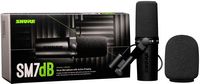 Shure - SM7dB Wired Cardioid Dynamic Microphone with Built-in Preamp - Angle