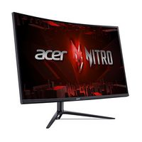 Acer - 31.5” LED Curved UHD 165Hz 0.5ms FreeSync Monitor (Display Port, HDMI) - Black - Angle