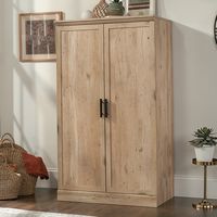 Sauder - Aspen Post Storage Cabinet - Prime Oak - Angle
