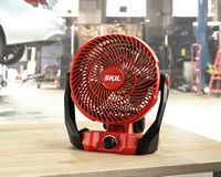 Skil - 12/20V Multi Volt Brushless 7in. Fan, Tool Only - Red - Angle