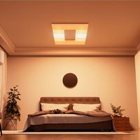 Nanoleaf - Skylight - Smart LED Flush Mount Indoor Ceiling Light Fixture Expansion Pack (1pk) - M... - Angle