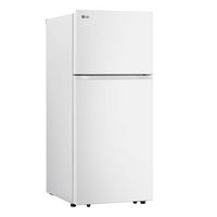 LG - 17.5 Cu. Ft. Garage Ready Top-Freezer Refrigerator with Reversible Doors - White - Angle
