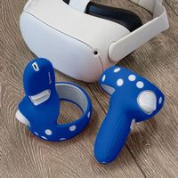 Hyperkin - GelShell Silicone Skins for Oculus Touch Controllers - Blue - Angle