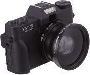 Vivitar - VECXX101 4K Digital Camera - Black - Angle