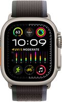 Apple Watch Ultra 2 GPS + Cellular 49mm Titanium Case with Blue/Black Trail Loop  (Medium/Large) ... - Angle