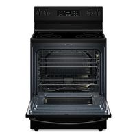 Whirlpool - 5.3 Cu. Ft. Freestanding Electric Range with Cooktop Flexibility - Black - Angle