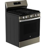 GE - 5.3 Cu. Ft. Freestanding Gas Range with Self-Clean and Steam Cleaning Option and Crisp Mode ... - Angle