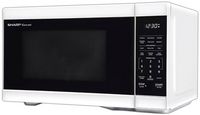 Sharp - 1.1 cu. ft. 1000W Countertop Microwave - White - Angle