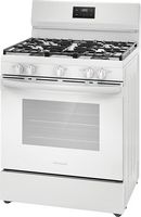 Frigidaire - 5.1 Cu. Ft Freestanding Gas Range with Quick Boil Burner - White - Angle