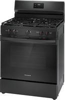 Frigidaire - 5.1 Cu. Ft Freestanding Gas Range with Quick Boil Burner - Black - Angle