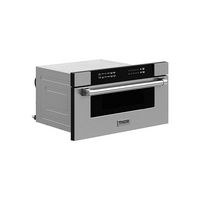 Thor Kitchen - 1.2 Cu. Ft. Built-In Microwave Drawer - Stainless Steel - Angle